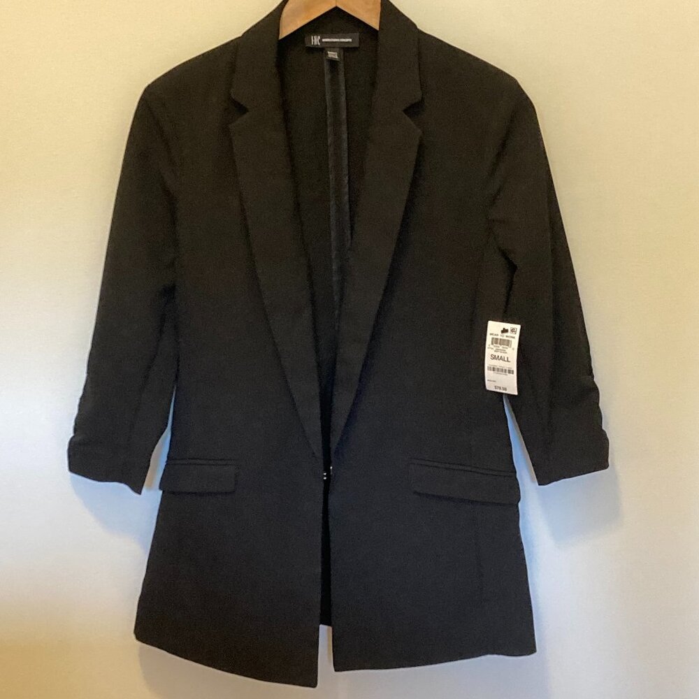 INC International Concepts Blazer, Black, S, NWT